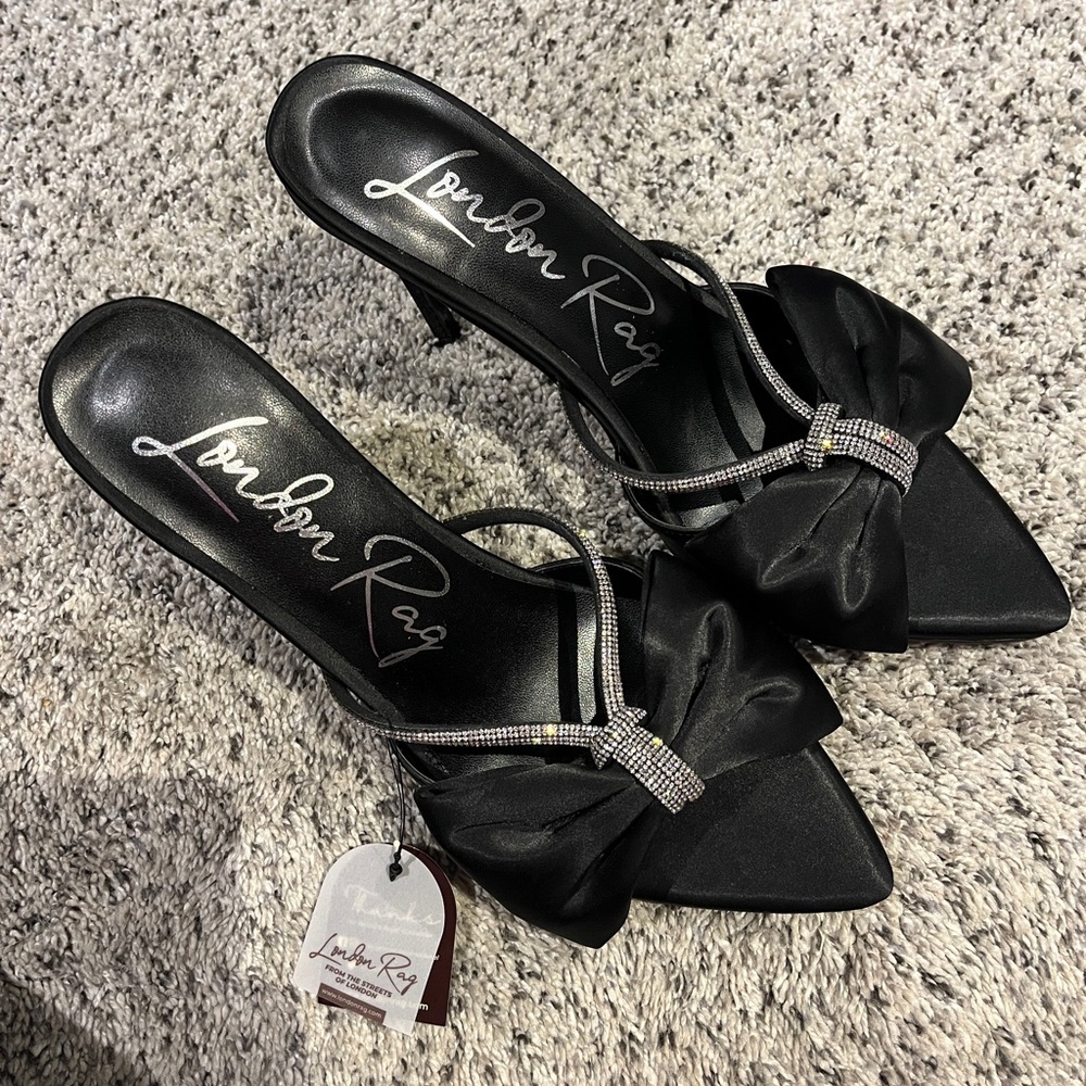 London Rag Rhinestone Heels